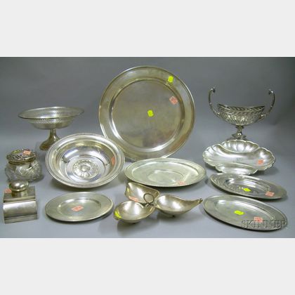 Twelve Assorted Sterling Silver Tableware Items