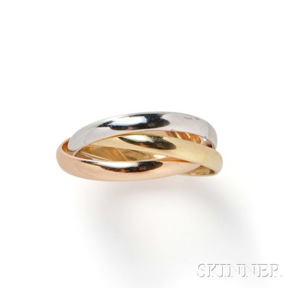 18kt Gold Rolling Ring, Cartier