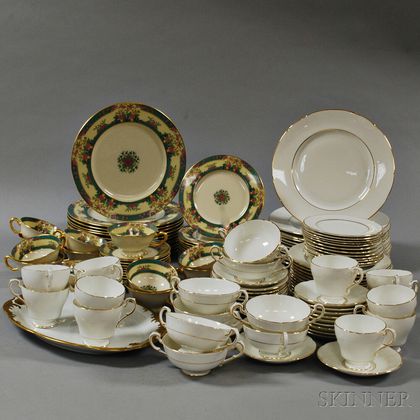 Lenox "Monticello" and Paragon Porcelain Dinner Services. Estimate $200-300