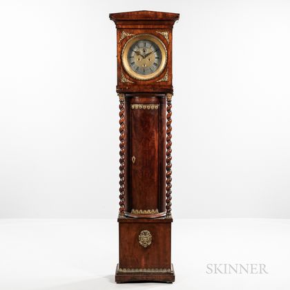 Ormolu-mounted Mahogany European Longcase Clock