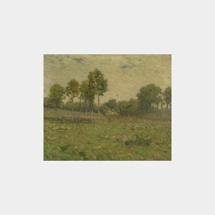 Jacob Wagner (American, 1852-1898) Spring Landscape