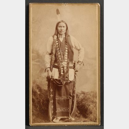Cabinet Card of a Plains Indian Man