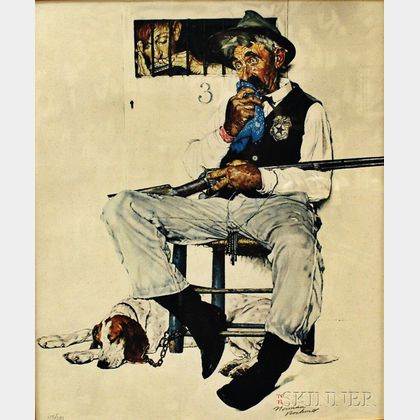 Framed Norman Rockwell Offset Lithograph