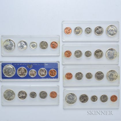 Seven 1960s U.S. Special Mint Sets