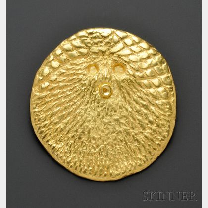 23kt Gold Pendant, Max Ernst