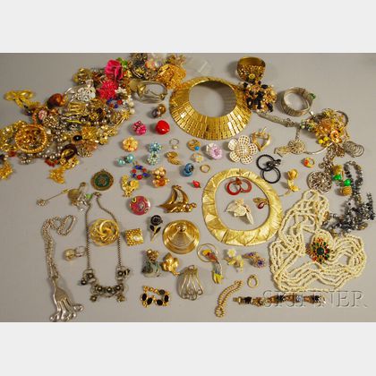 Large Group of Mostly Vintage Costume Jewelry