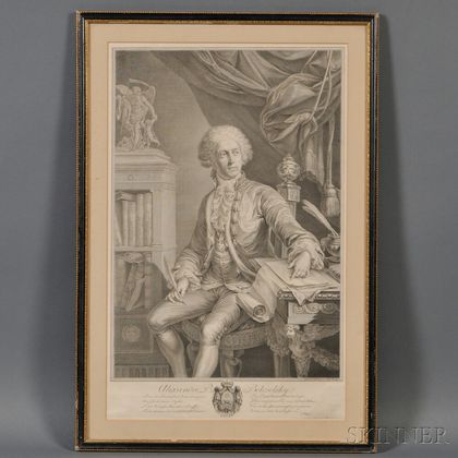 Christian Gottfried Schulze (Dresden, 1749-1819) Prince Alexander Mikhailovitch Belosselsky (Russian, 1752-1809)