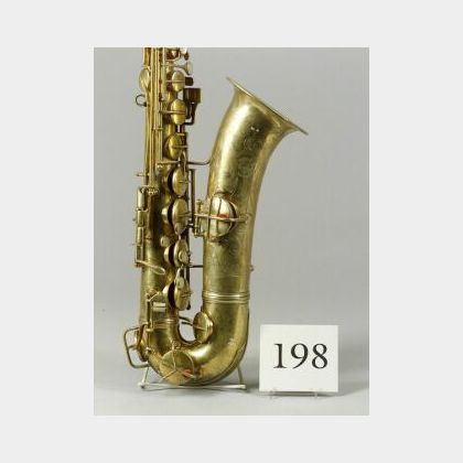 American Saxophone, C. G. Conn, Elkart, 1906, serial number 112206