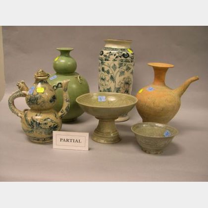 Twelve Assorted Thai Decorated Ceramic Items