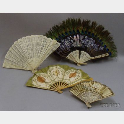 Group of Four Oriental Hand-fans