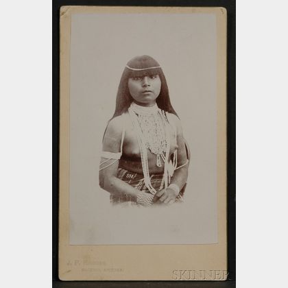 Cabinet Card of a Maricopa (?) Girl