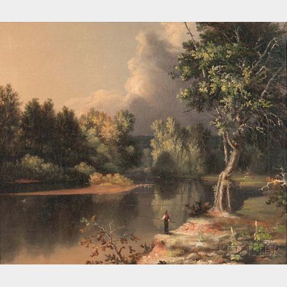 Attributed to Samuel Haydon Sexton (American, 1813-1890) View on the Mohawk River