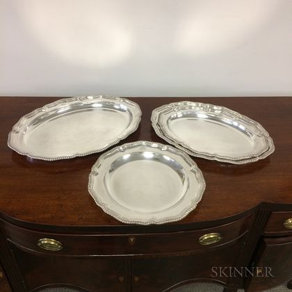 Four Tiffany & Co. Silver-plated Trays