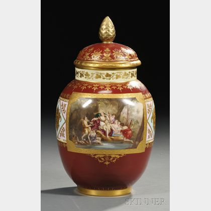 Vienna Porcelain Jar and Cover