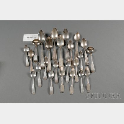 Assorted Group of Coin Silver Spoons