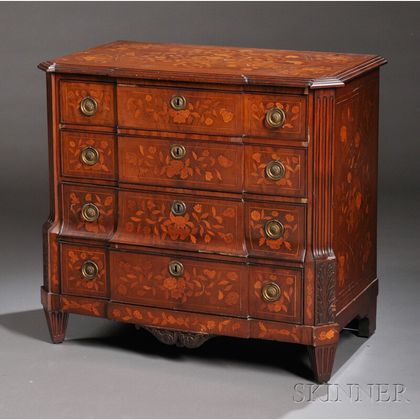 Dutch Marquetry Chest of Drawers