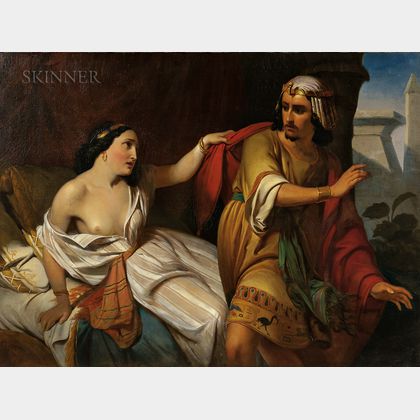 Attributed to Albert Bierstadt (American, 1830-1902) Joseph and Potiphar's Wife