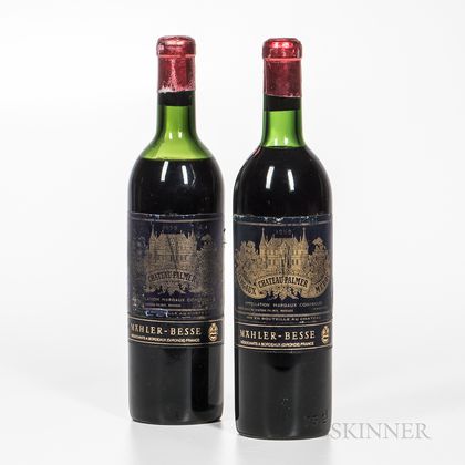 Chateau Palmer 1959, 2 bottles 