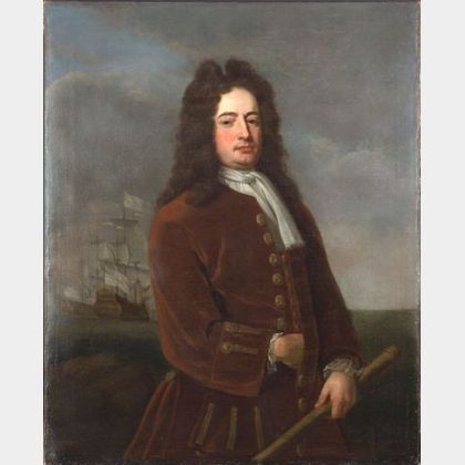 Attributed to Thomas Bardwell (British, 1704-1767),Vice Admiral Edward Vernon, Commander in Chief in the West Indies (British, 1684-17