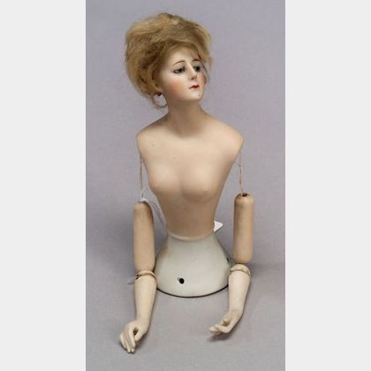 Goebel Bisque Nude Turned-Head Half Doll