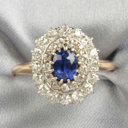 Sold at auction Sapphire and Diamond Ring Auction Number 2671B Lot ...