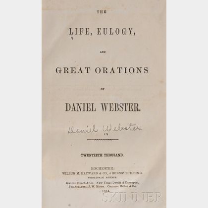 (Anthony, Susan B., Her Copy),Webster, Daniel (1782-1872)