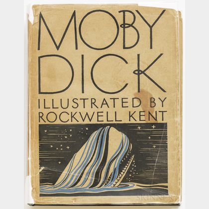 Melville, Herman (1819-1891) illus. Rockwell Kent (1882-1971) Moby Dick , First Trade Edition with Dust Jacket.