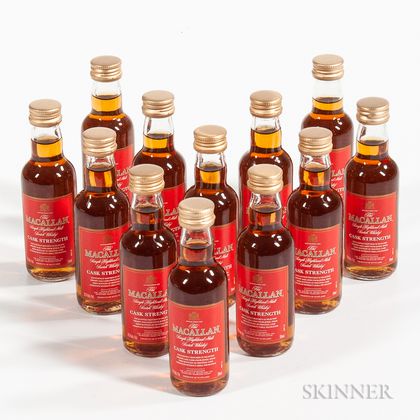 Macallan Cask Strength, 12 miniature bottles 