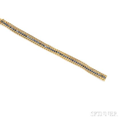 18kt Gold and Sapphire Bracelet, Cartier