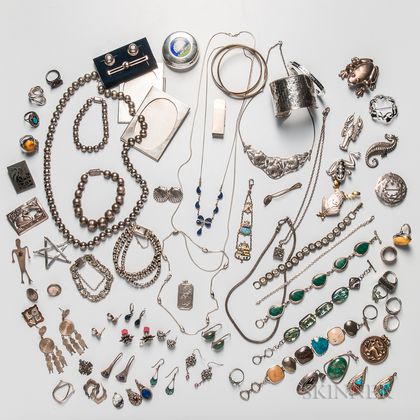 Group of Sterling Silver and Silver Jewelry