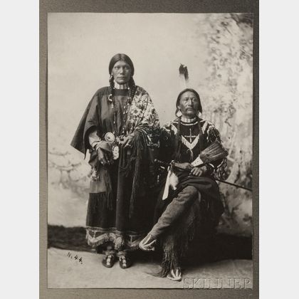 Photograph of Ute Chief Buckskin Charlie and His Wife