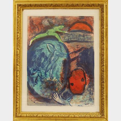 After Marc Chagall (Russian/French, 1887-1985) Poster Version of Songe de Lamon et de Dryas