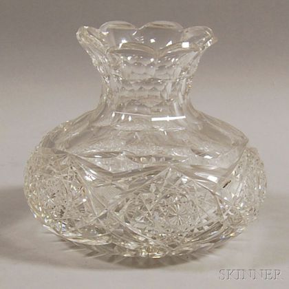 Egginton Cut Glass Vase