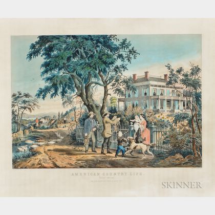 Currier & Ives, Publishers (American, 1857-1907) Lithograph American Country Life