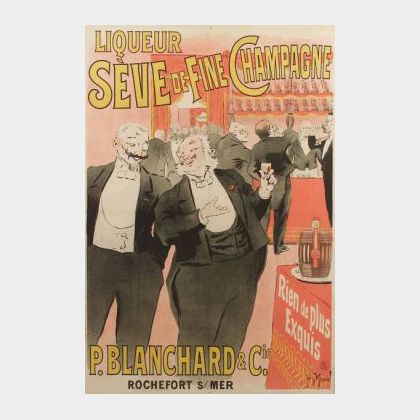 Framed French Liqueur Poster
