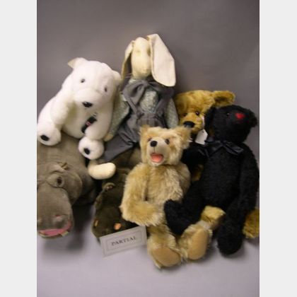 Twenty Medium and Large Teddy Bears and Five Other Items