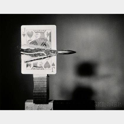 Harold Eugene Edgerton (American, 1903-1990) Cutting the Card Quickly