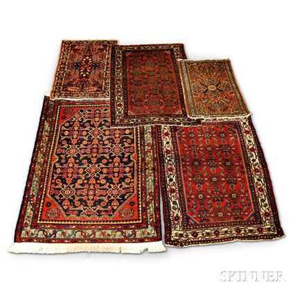 Five Oriental Small Rugs