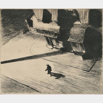 Edward Hopper (American, 1882-1967) Night Shadow