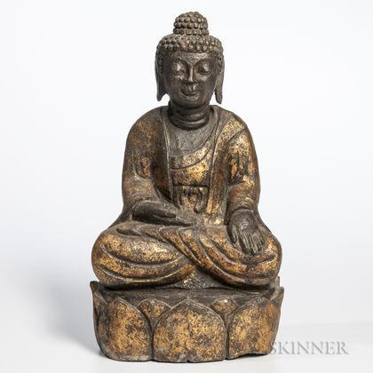 Gilt-stone Buddha