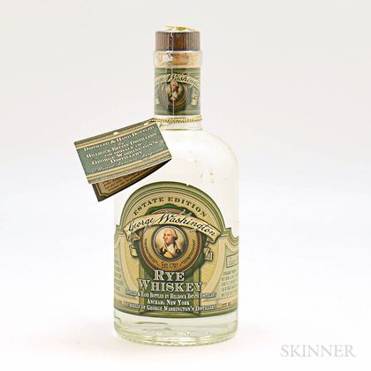 George Washington Estate Edition Rye Whiskey, 1 375ml bottle 