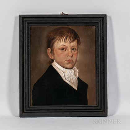 Attributed to William Jennys (Connecticut/New Hampshire, 1774-1859) Portrait of a Boy