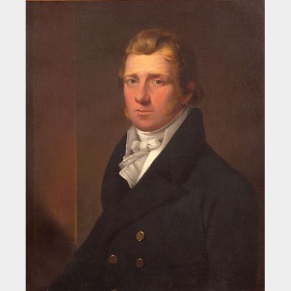 Attributed to John Trumbull (American, 1756-1843) Portrait of a Sea Captain.