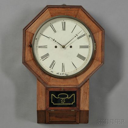 Atkins Clock Co. Thirty-day Fusee Wall Timepiece
