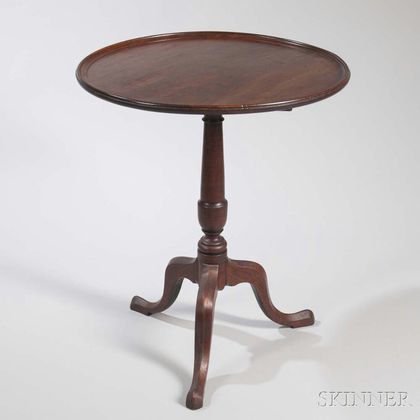 Carved Mahogany Tilt-top Table