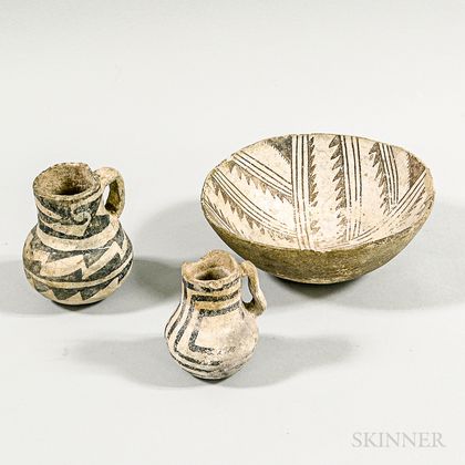 Three Anasazi Pottery Vessels