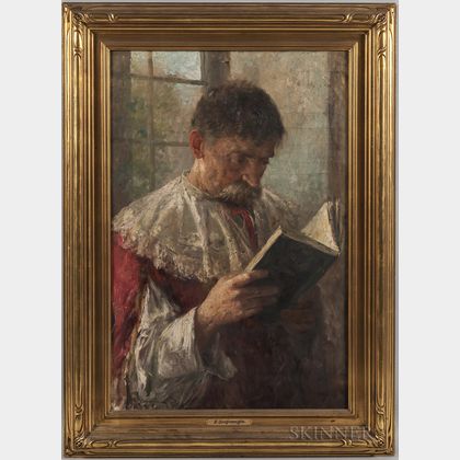 Edwardo Scognamiglio (Italian, 20th Century) The Reader