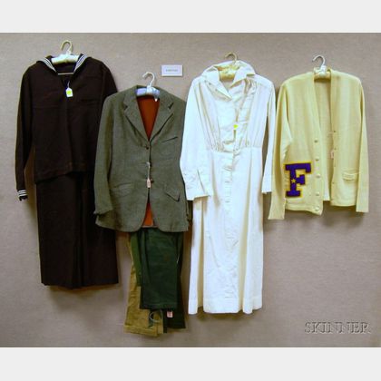 Group of Assorted Early to Mid-20th Century Sportswear and Uniforms