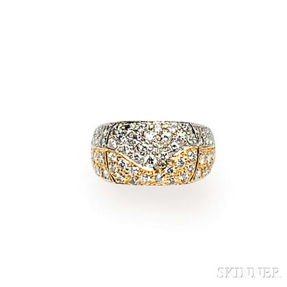 14kt Bicolor Gold and Diamond Ring