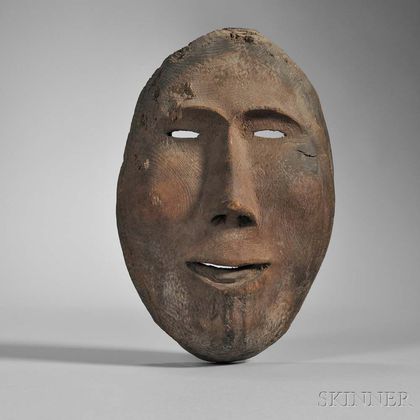 Inupiaq Carved Wood Mask
